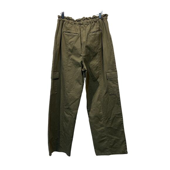 RAILS WOMENS SIZE LARGE BODIE CARGO TWILL WIDE LEG PANTS DARK OLIVE GREEN NEW - Picture 6 of 14